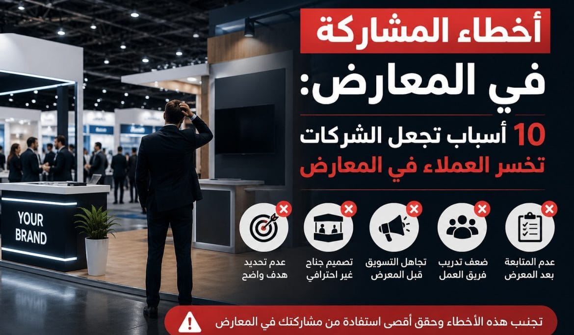 أخطاء المشاركة في المعارض